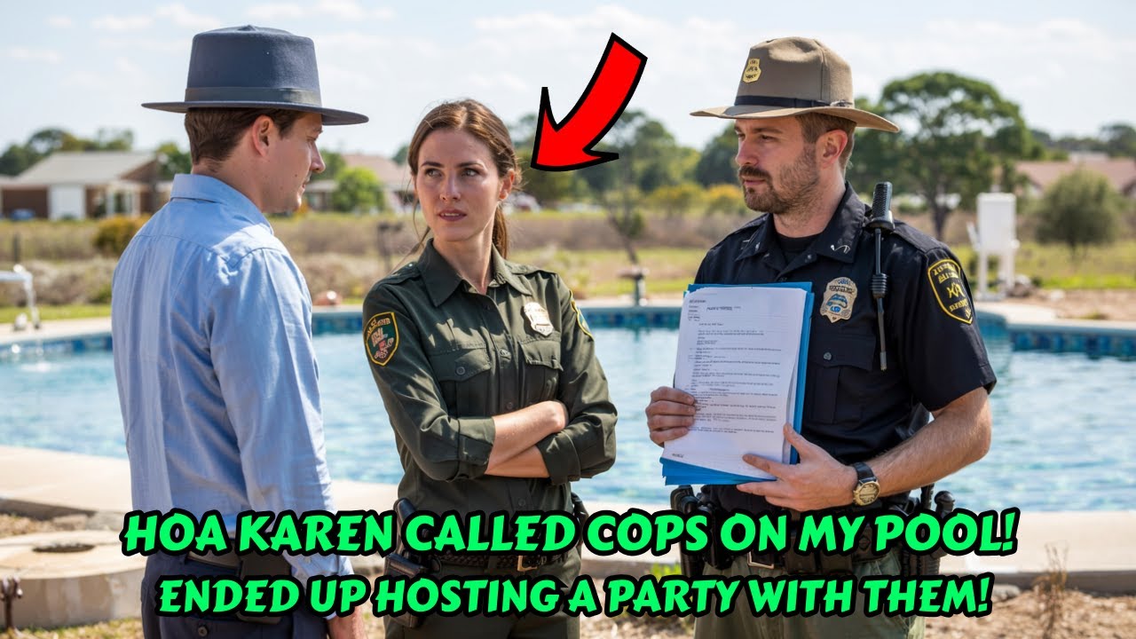 HOA Karen Called Cops After I Filled My Pool on My Ranch — I Ended Up Hosting a Pool Party with Cops