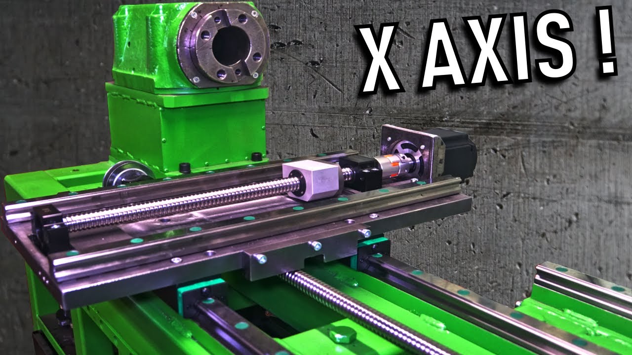 X Axis Drive System! - DIY CNC Metal Lathe Build! #11