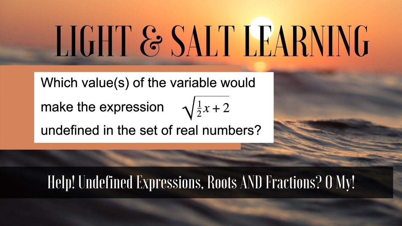 GED&reg; Math: Undefined Expressions with Square Roots (0.3, Adv, #45)
