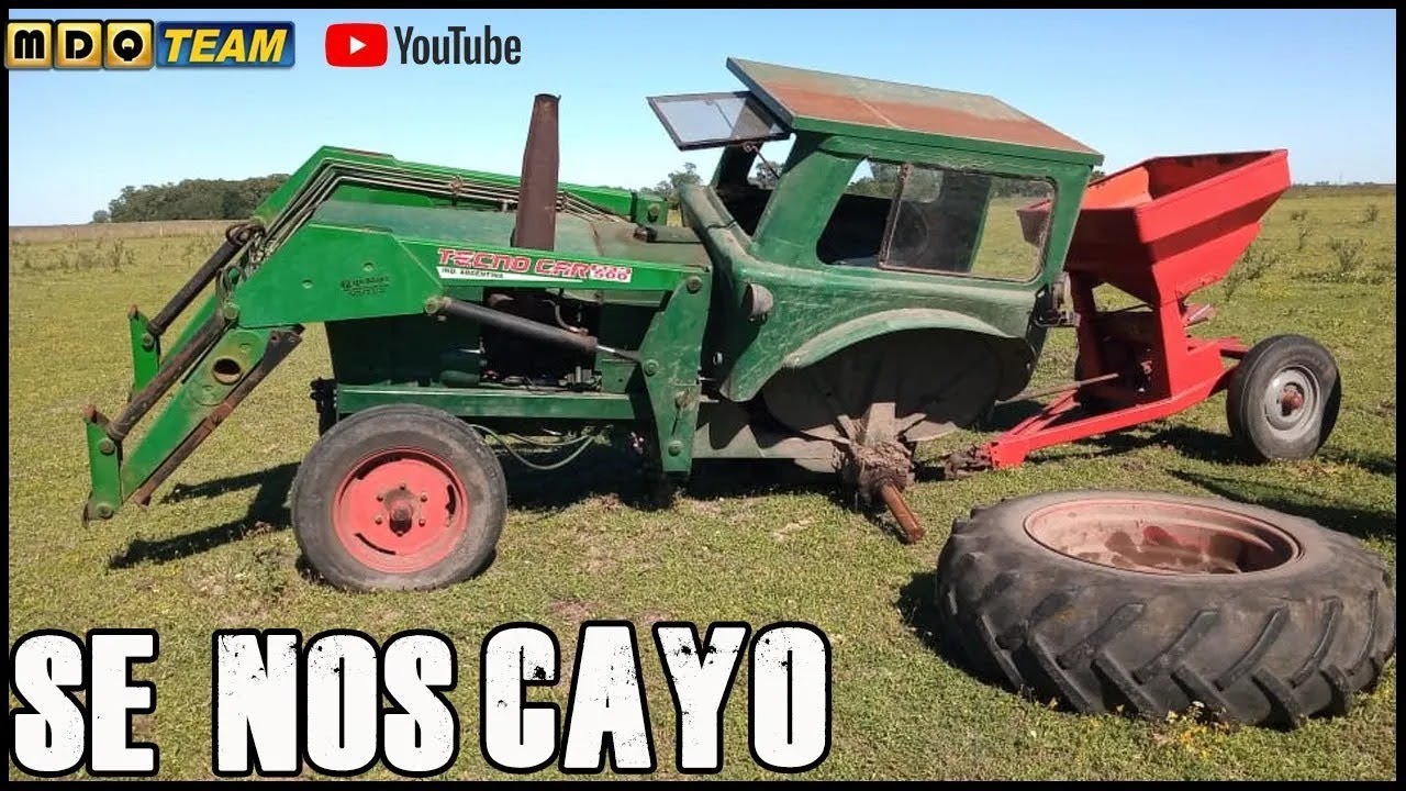 Se nos cayo el tractor