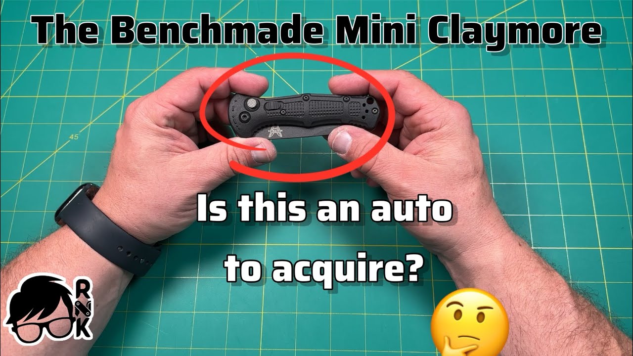 Review/impressions of a Benchmade Mini Claymore automatic knife. Is smaller better in this case? 🤔