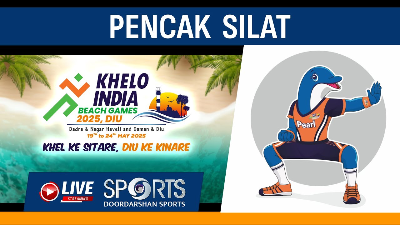 LIVE -  Finals - Pencak Silat - Khelo India Beach Games 2025, Diu | Doordarshan Sports