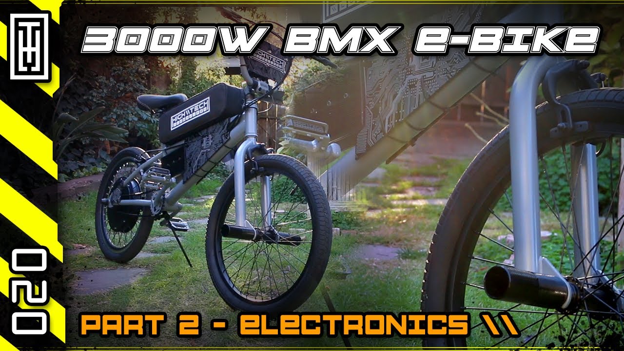 🚲 Custom 3000W BMX E-Bike [45MPH!] - Part 2 - Electronics, Tires, Brakes,  Controller, Battery Tray