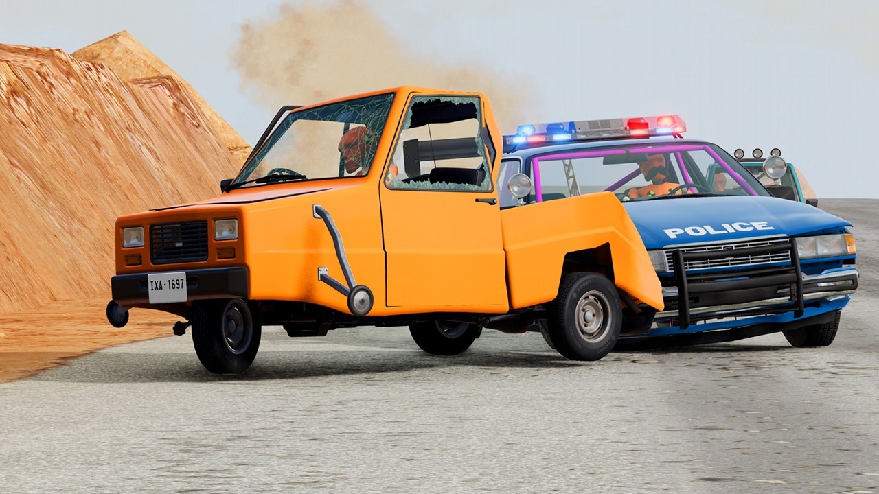ROAD RAGE VS INSTANT KARMA: Desert Highway Disaster! (BeamNG.drive)