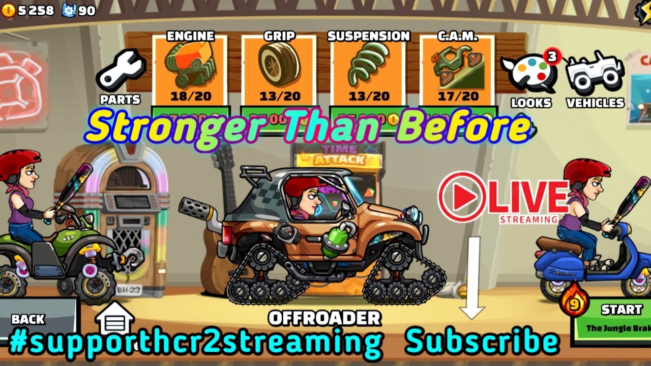 Hill Climb Racing 2 LIVE — Crazy Climbs & Vehicle Upgrades!