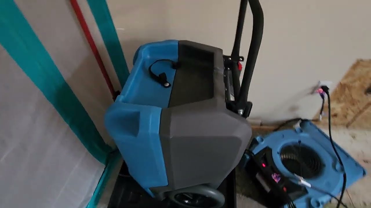 Drieaz 6000li dehumidifier and velo pro fans for water damage