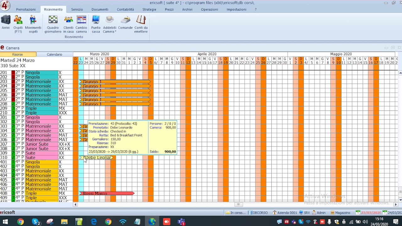 Webinar Ericsoft  | Check in, export schedine PS, Istat, share