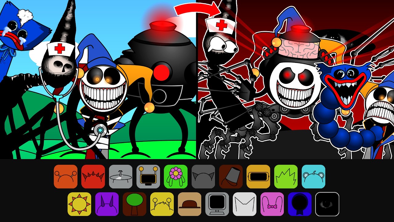Making SURGERY PROTOTYPE POPPY PLAYTIME Chapter 5 With DOCTOR NOWHERE, Omnidroid | My OC Sprunki Mod