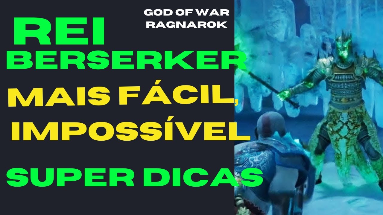 Rei Berserker ,matando ele do jeito mais fácil possível, God of War Ragnarok Berserker's King