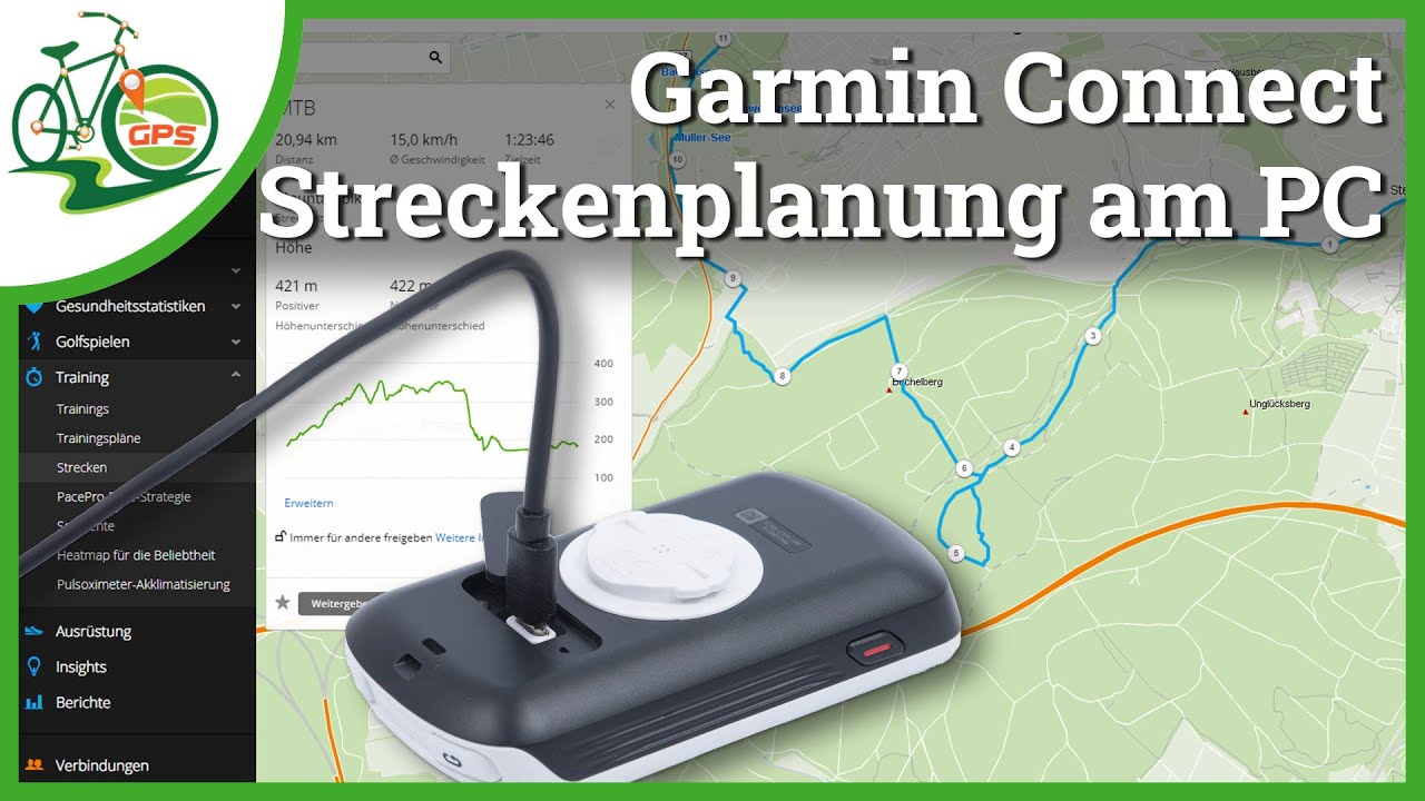 Garmin Connect 🏁 Streckenplanung am Computer 💻