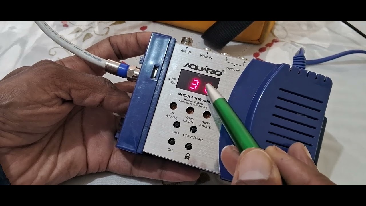 Modulando canal/ CFTV/ TV DIGITAL