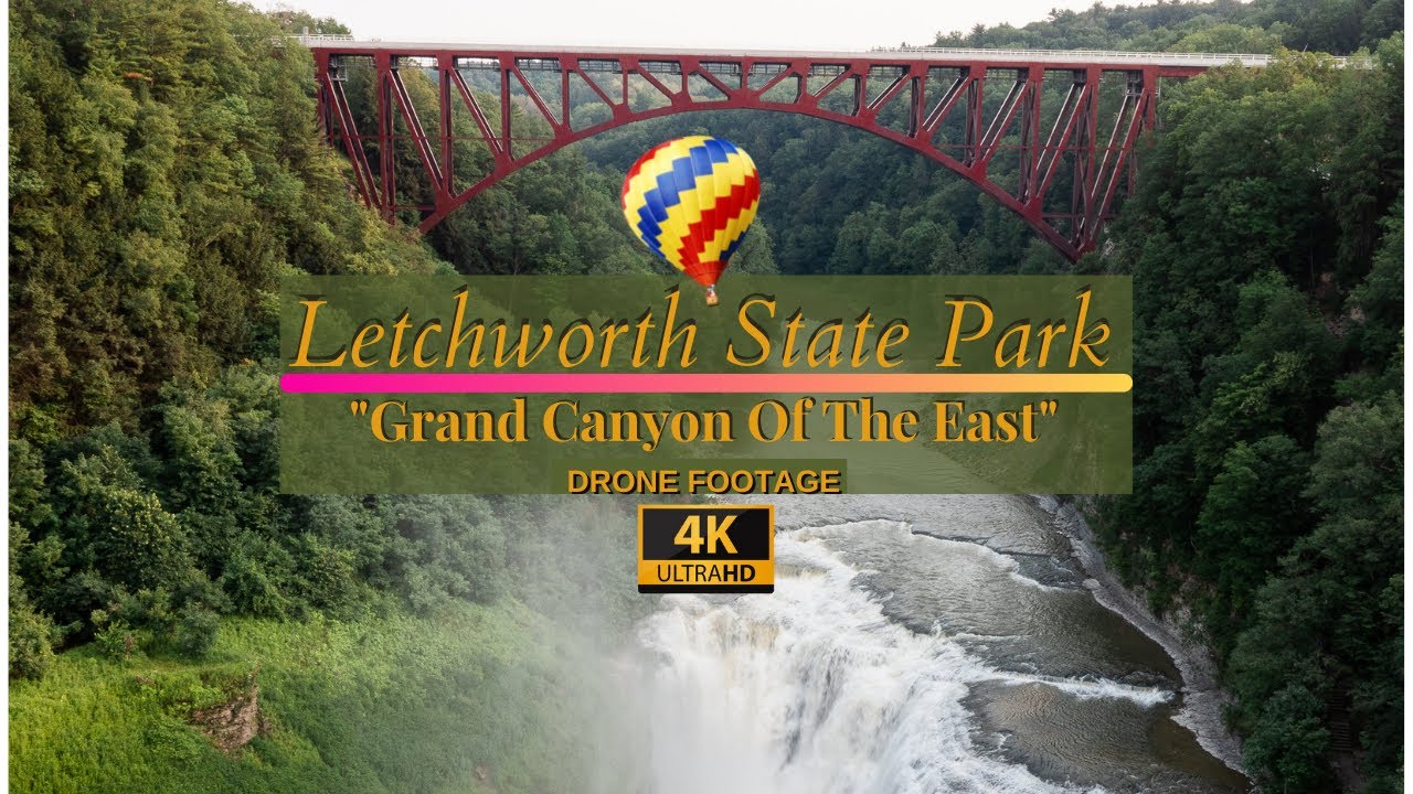 Letchworth State Park  |  4K | Relaxing Aerial Drone Tour