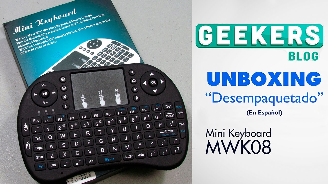 Mini Keyboard Rii i8+ MWK08 - Unboxing en Español