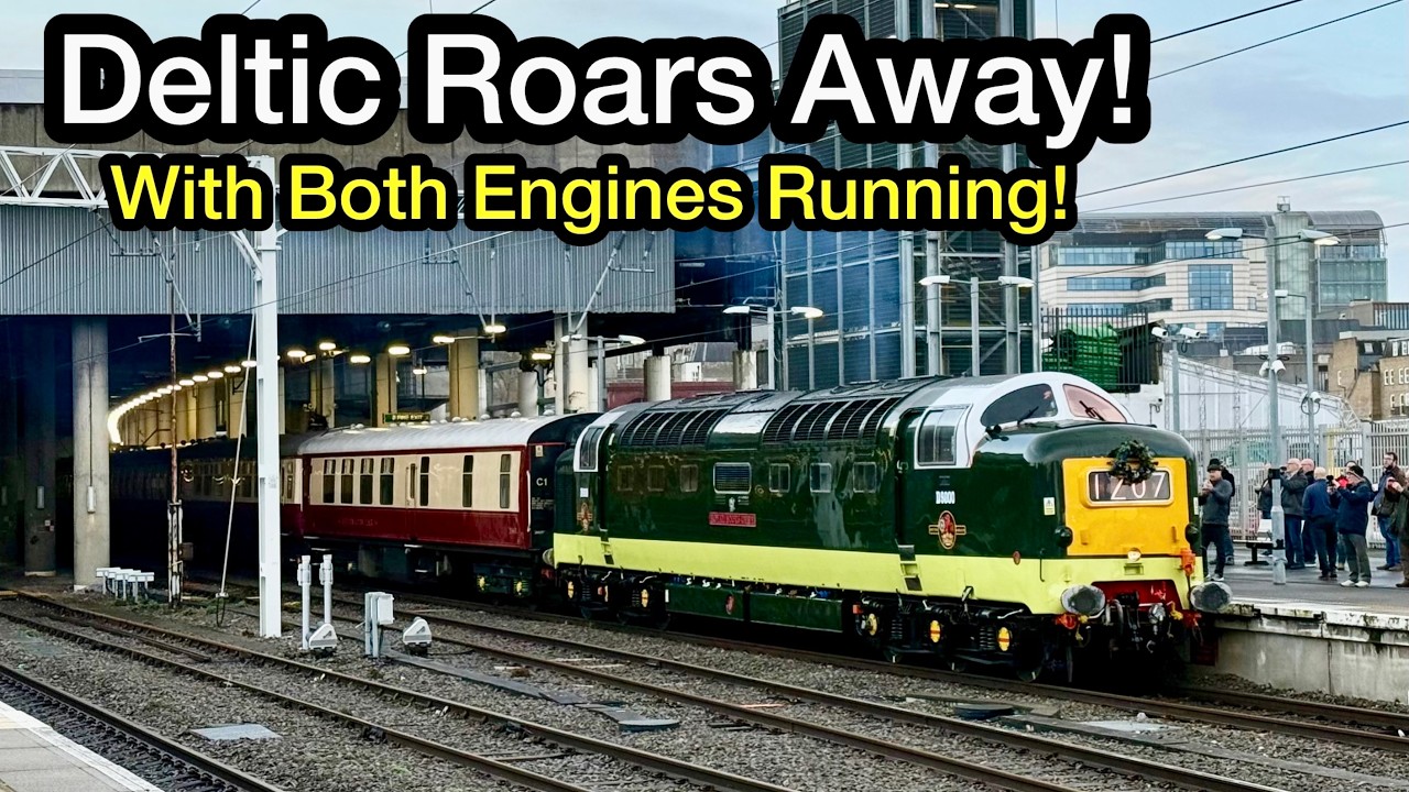 Deltic ROARS Away from London Euston with Class 86 to the BLOCKS..!