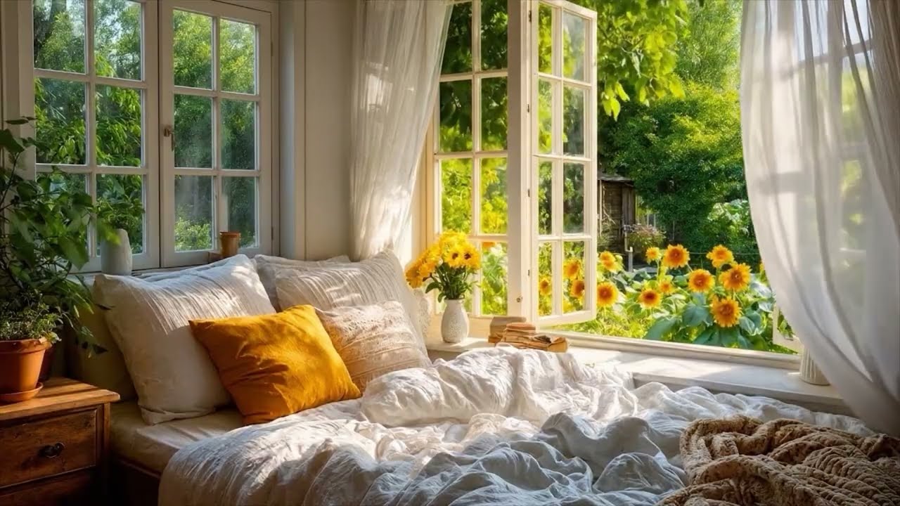 A Pleasant Early Morning Wake Up with Birdsong & ASRM Nature Sounds in Peaceful Garden Summer