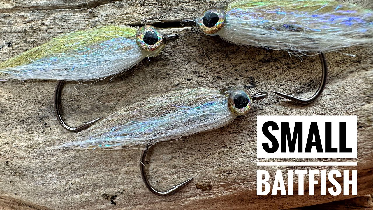 SUPER EASY BAITFISH PATTERN 👍🏻 check out this fly and make your own. Translucent and shiny
