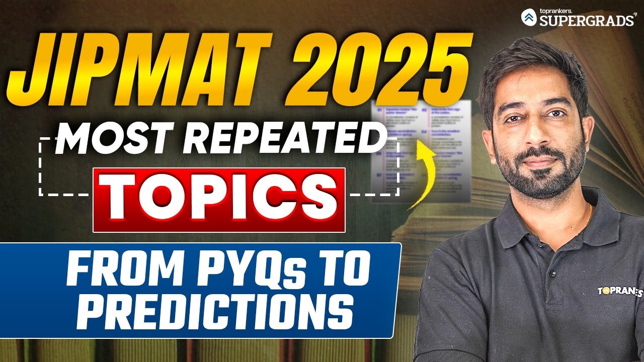 JIPMAT 2025: Top Repeated Topics You MUST Know ✍️| From PYQs to Predictions 🔎| JIPMAT 2025 Prep 🎯