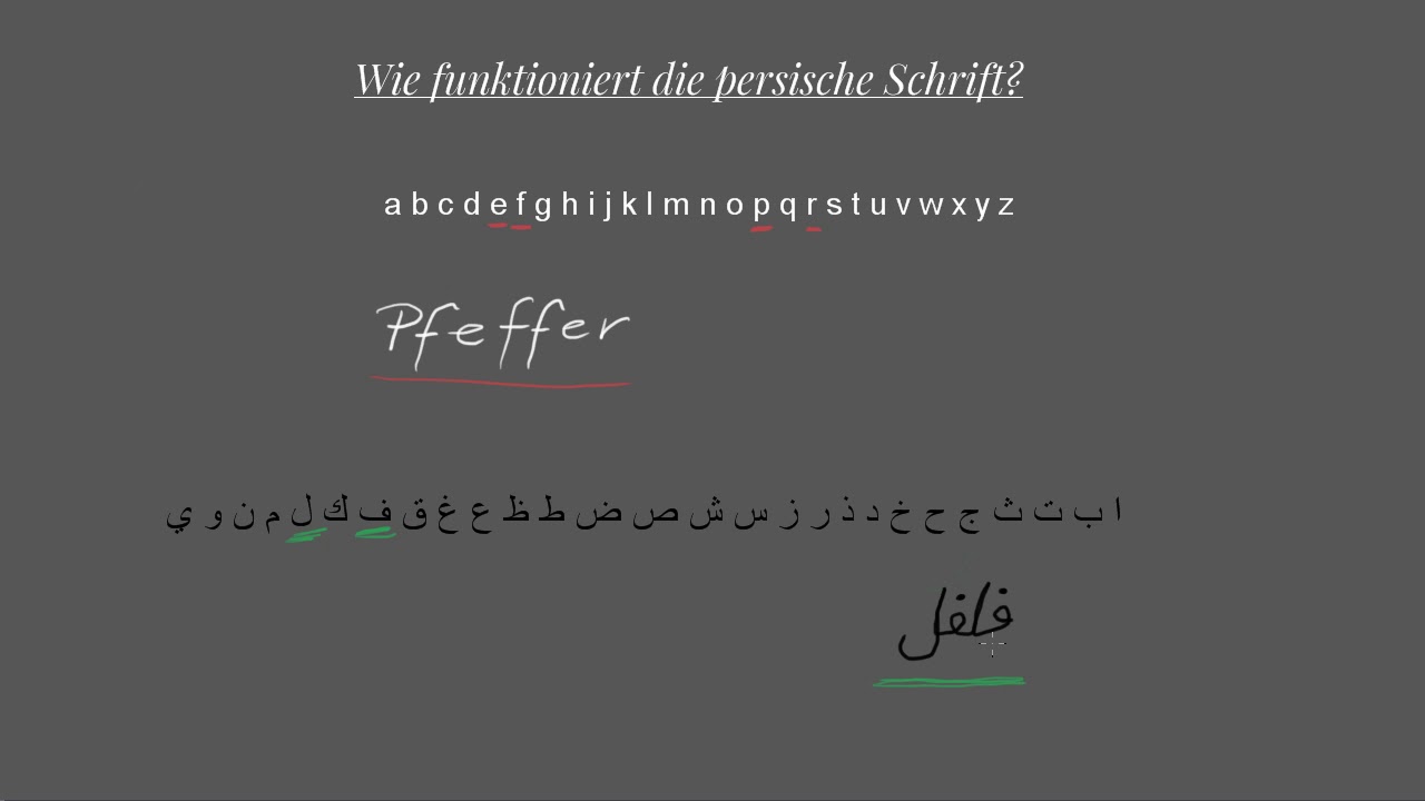 Persische/Arabische Schrift - Teil 1