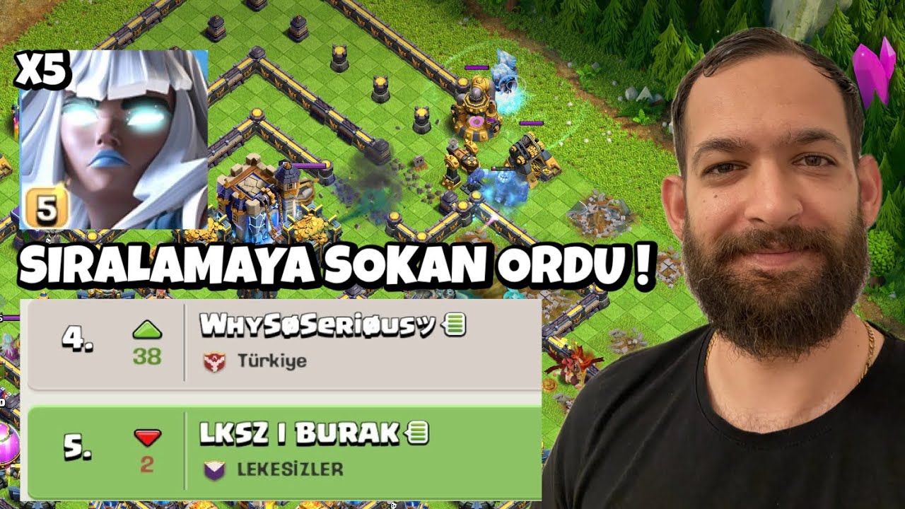 TİTAN ORDUSUYLA DERECEYE GİRDİM ! CLASH OF CLANS