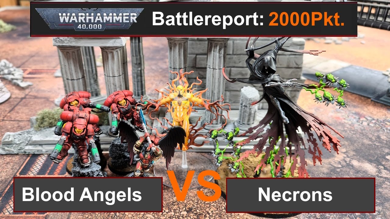 Warhammer 40k Battlereport: Blood Angels vs. Necrons 2000Pkt. 10.Edi deutsch