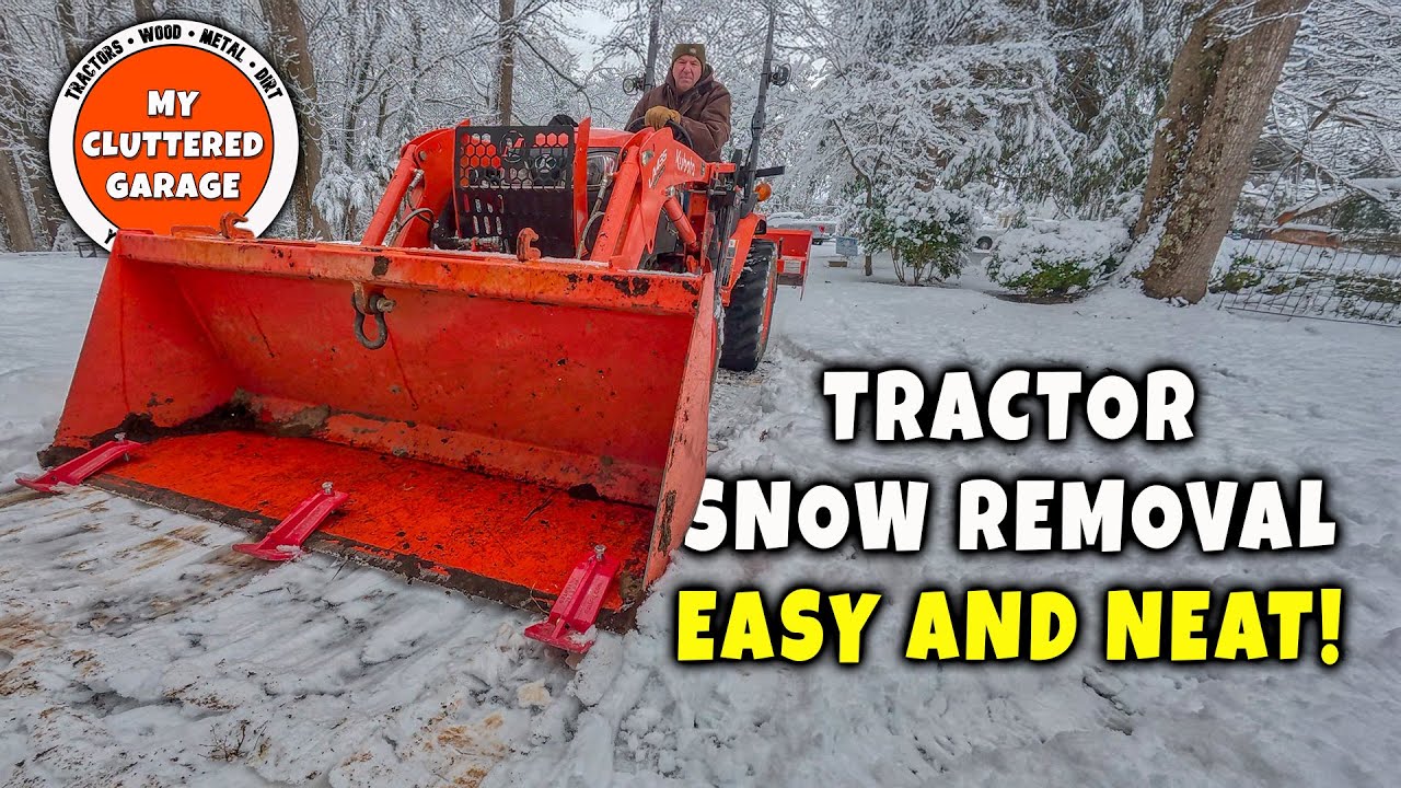 Уборка снега с помощью Edge Tamers — это рутинная работа? Уборка снега с помощью Kubota B2601. Ви...