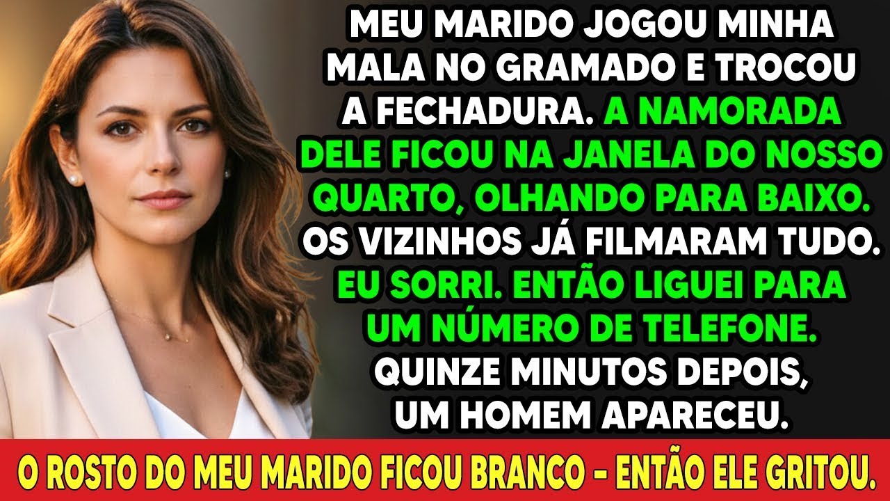 Meu marido me expulsou e trocou a fechadura  15 min depois, ele ficou branco