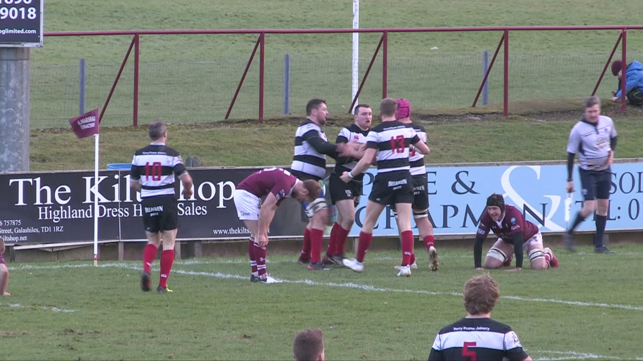 RUGBY MATCH: GALA v KELSO - NATIONAL 1 - 27.1.18