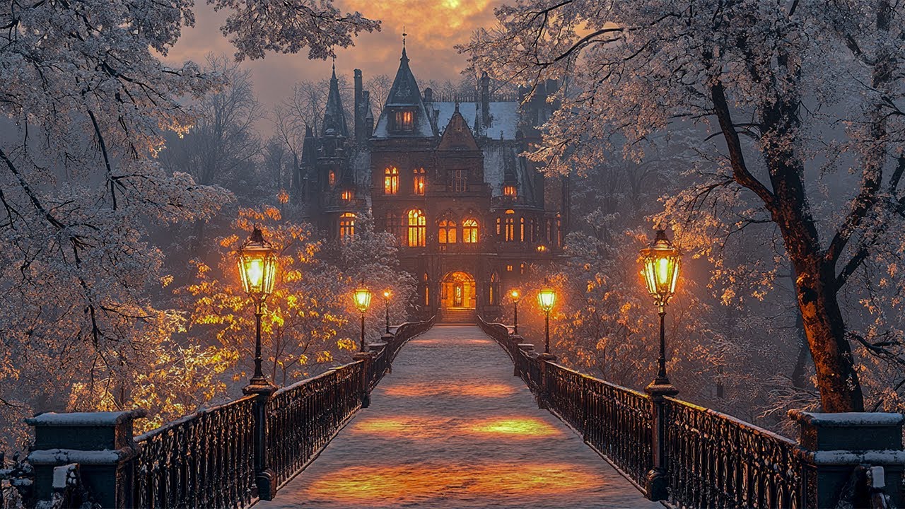 𝐀 𝐂𝐡𝐢𝐥𝐥𝐢𝐧𝐠 𝐄𝐧𝐜𝐨𝐮𝐧𝐭𝐞𝐫 | 𝐒𝐧𝐨𝐰𝐲 𝐍𝐢𝐠𝐡𝐭 𝐚𝐭 𝐭𝐡𝐞 𝐇𝐚𝐮𝐧𝐭𝐞𝐝 𝐂𝐚𝐬𝐭𝐥𝐞 | 𝐃𝐚𝐫𝐤 𝐀𝐜𝐚𝐝𝐞𝐦𝐢𝐚 𝐏𝐢𝐚𝐧𝐨 𝐟𝐨𝐫 𝐒𝐭𝐮𝐝𝐲, 𝐑𝐞𝐚𝐝