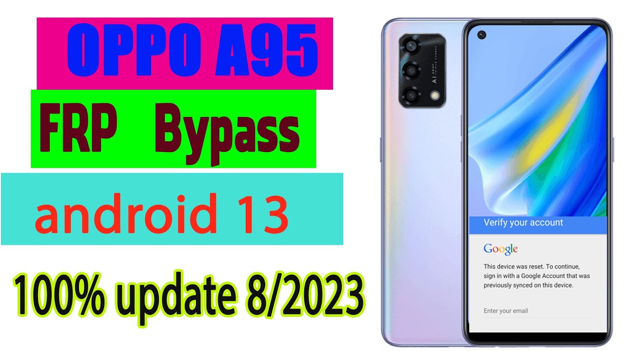OPPO A95 CPH2365 Frp Bypass Unlock tool | REMOVE FRP OPPO A95