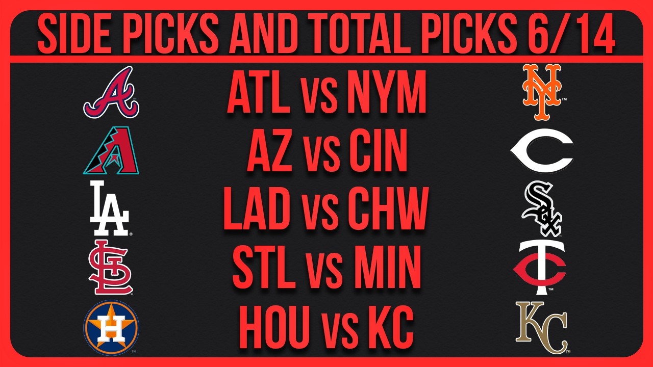 MLB Picks Today | Best Bets & Predictions Sunday 6/14/26