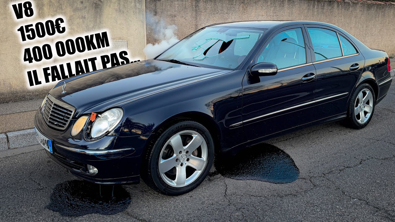 J'AI ACHETÉ LA PIRE MERCEDES DU MONDE UNE E500 pour 1500€ et 400 000km !