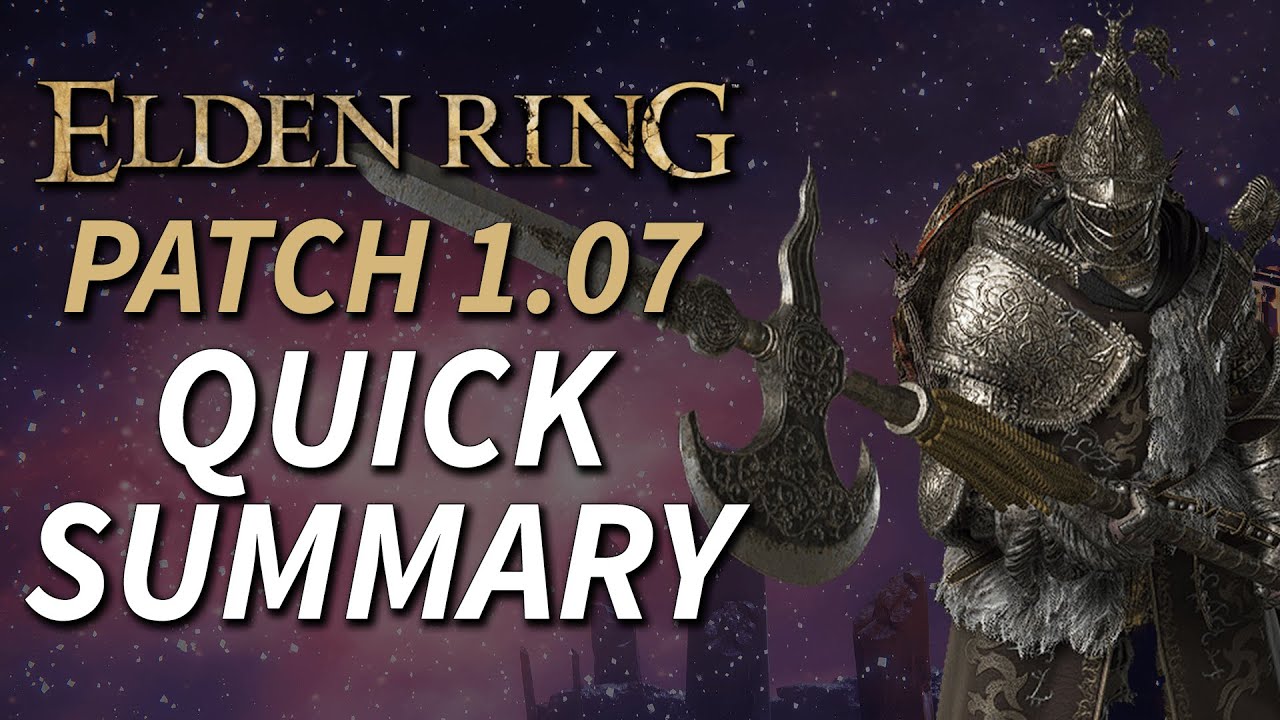 Elden Ring - Patch 1.07: The BIGGEST change you'll ever see