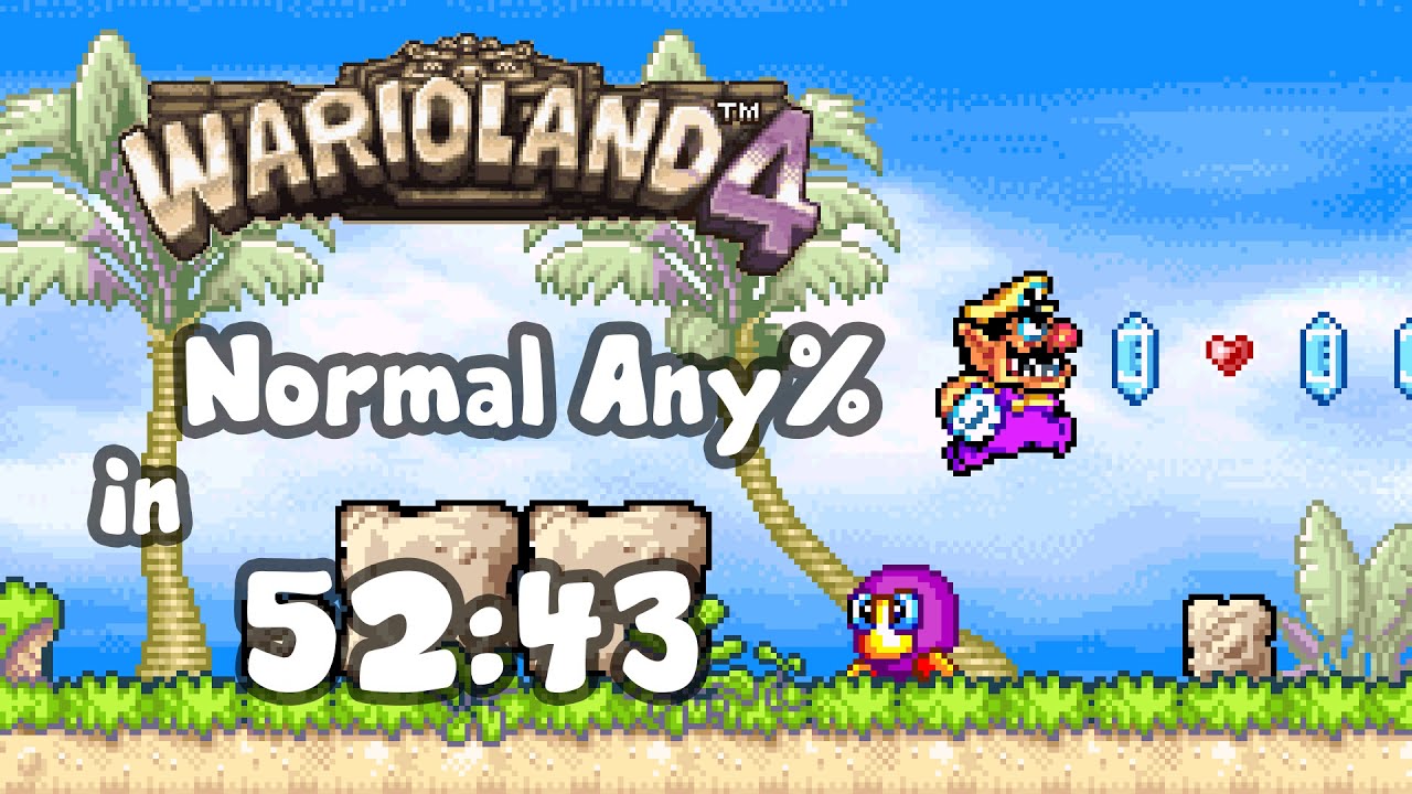Wario Land 4 - Normal Any% in 52:43
