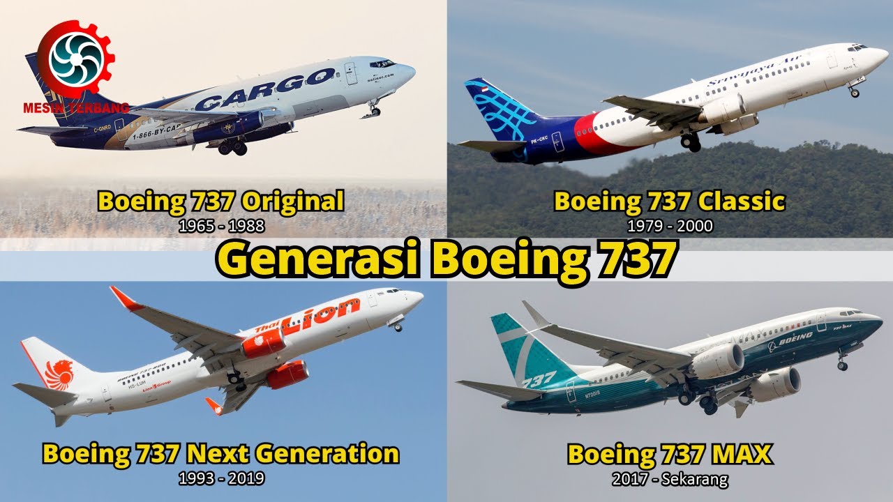 Inilah 4 Generasi dari Boeing 737