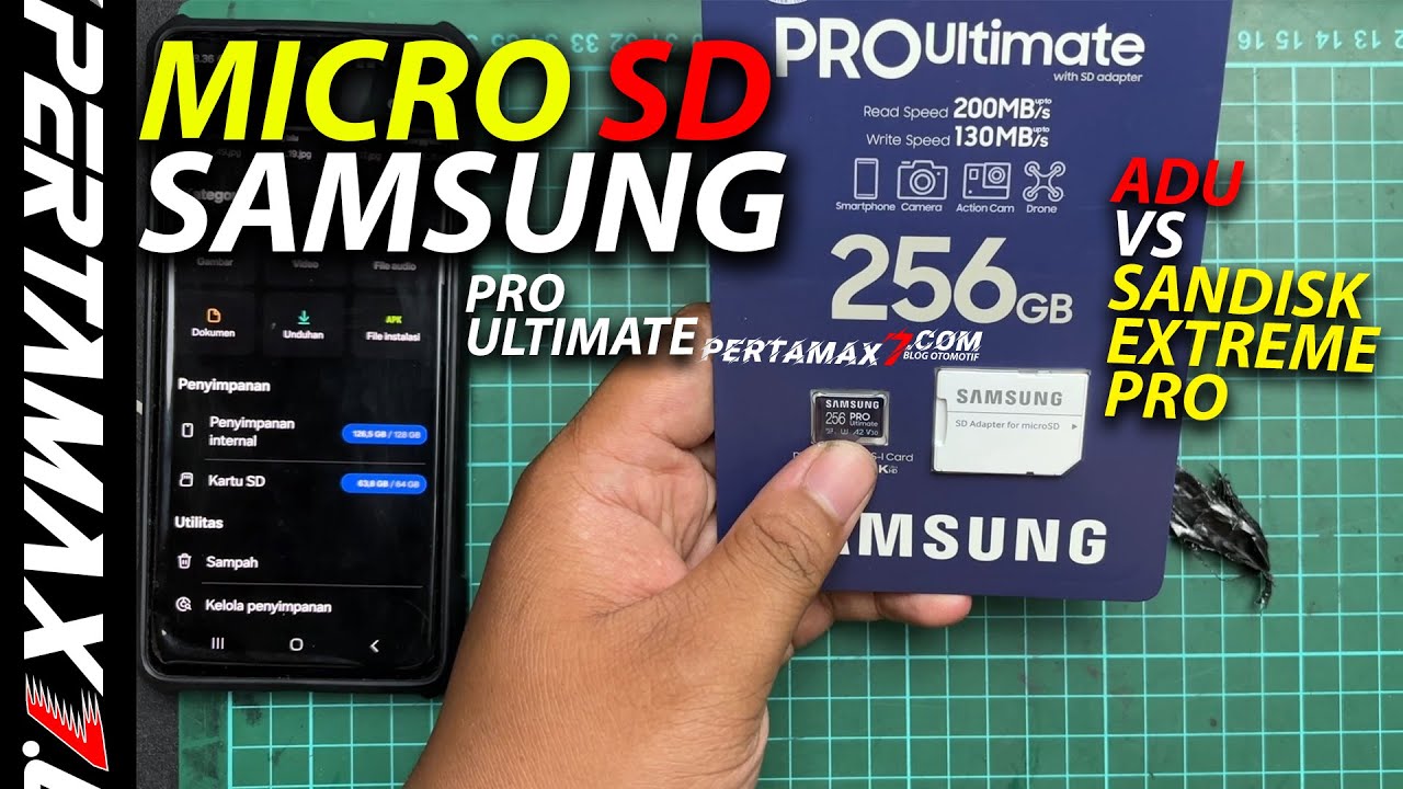REVIEW microSD Card SAMSUNG PRO Ultimate 256GB A52S Speed Kencang VS Sandisk Extreme Pro #microsd