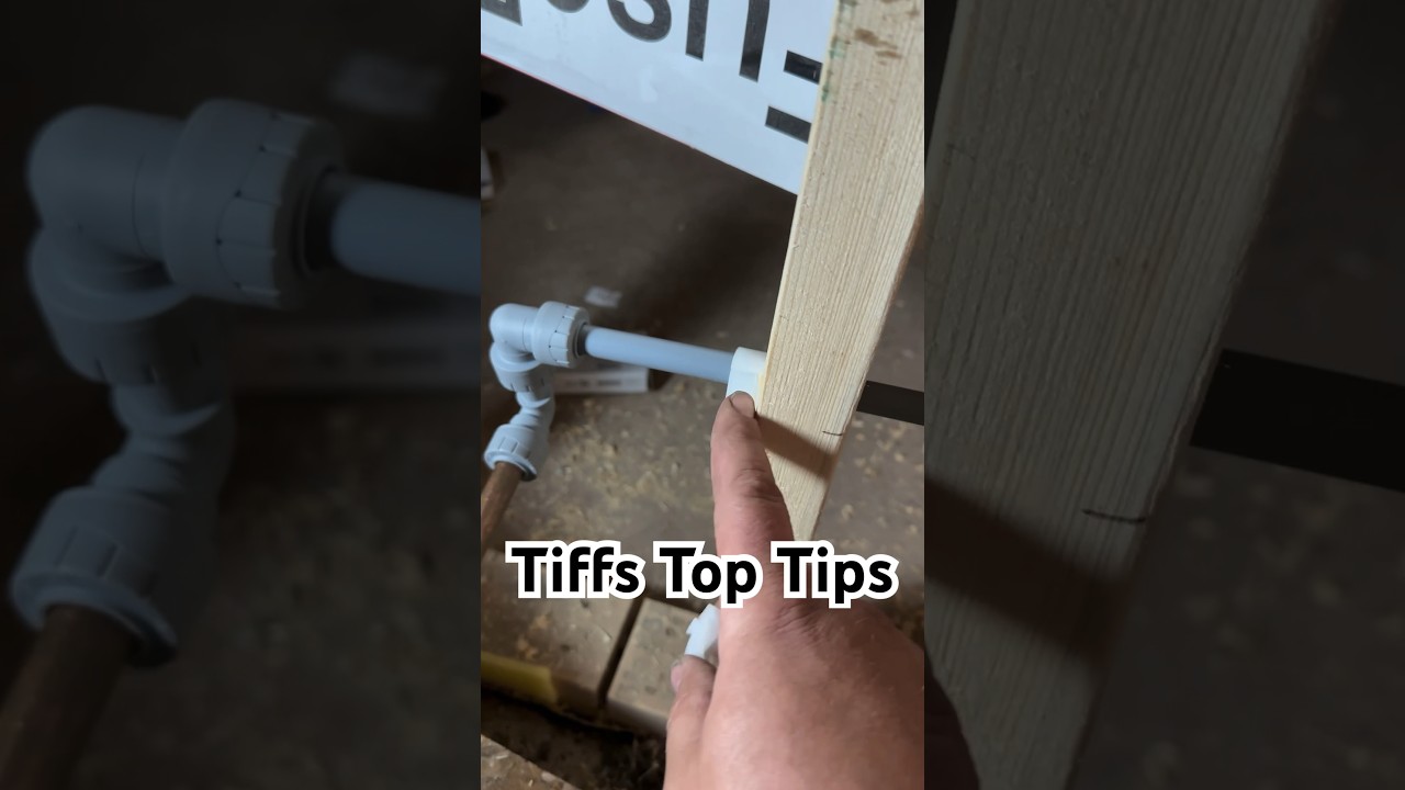 PLUMBING HACK for 1st Fix PIPE WORK #plumbing #tips #shorts
