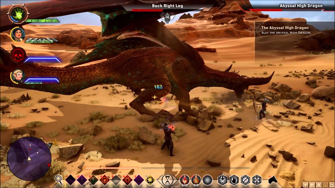 Dragon Age: Inquisition (Necromancer) - Abyssal High Dragon Boss fight