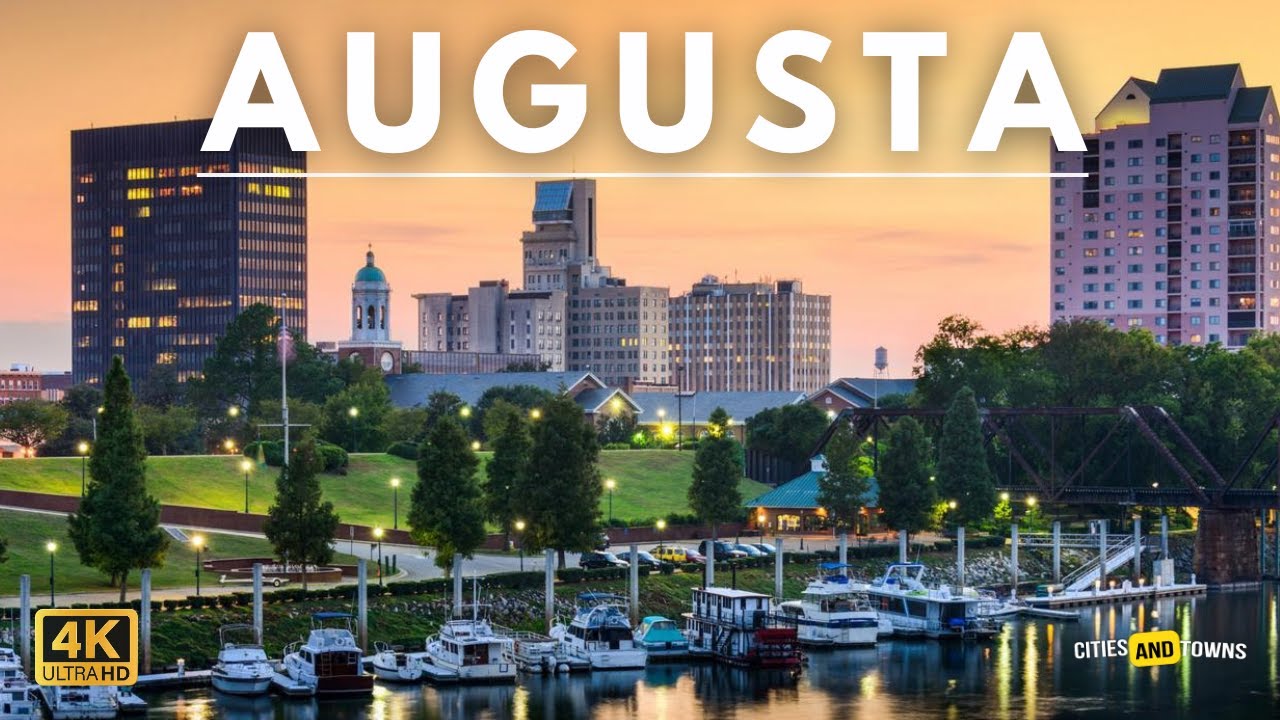 Augusta, Georgia 🇺🇸 in 4K Video by Drone - Augusta United States