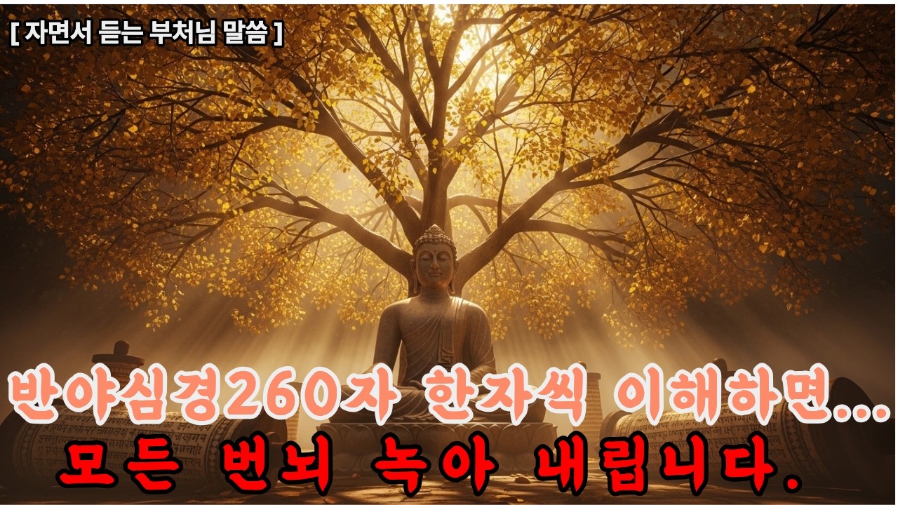 [부처님말씀] 반야심경 260자 한 글자도 빠짐없이 해설합니다, 이 짧은 경전에 담긴 깨달음의 모든 것