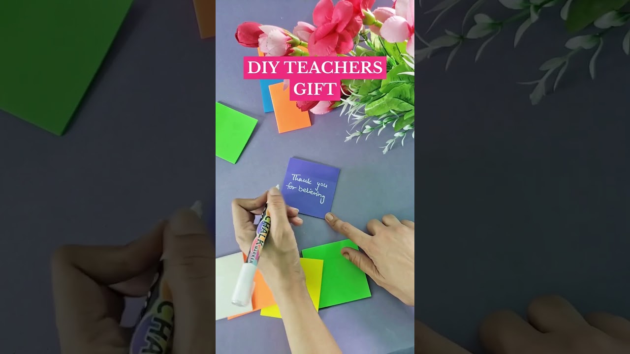 DIY Teacher Appreciation Note Hack with Clear Sticky Notes ✨ Easy & Aesthetic Gift Idea 2025