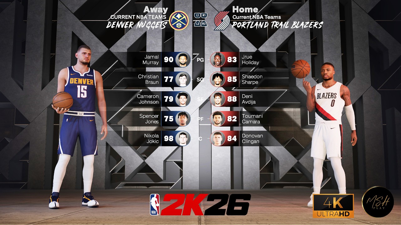NBA2K26 (Denver Nuggets - Portland Trail Blazers)