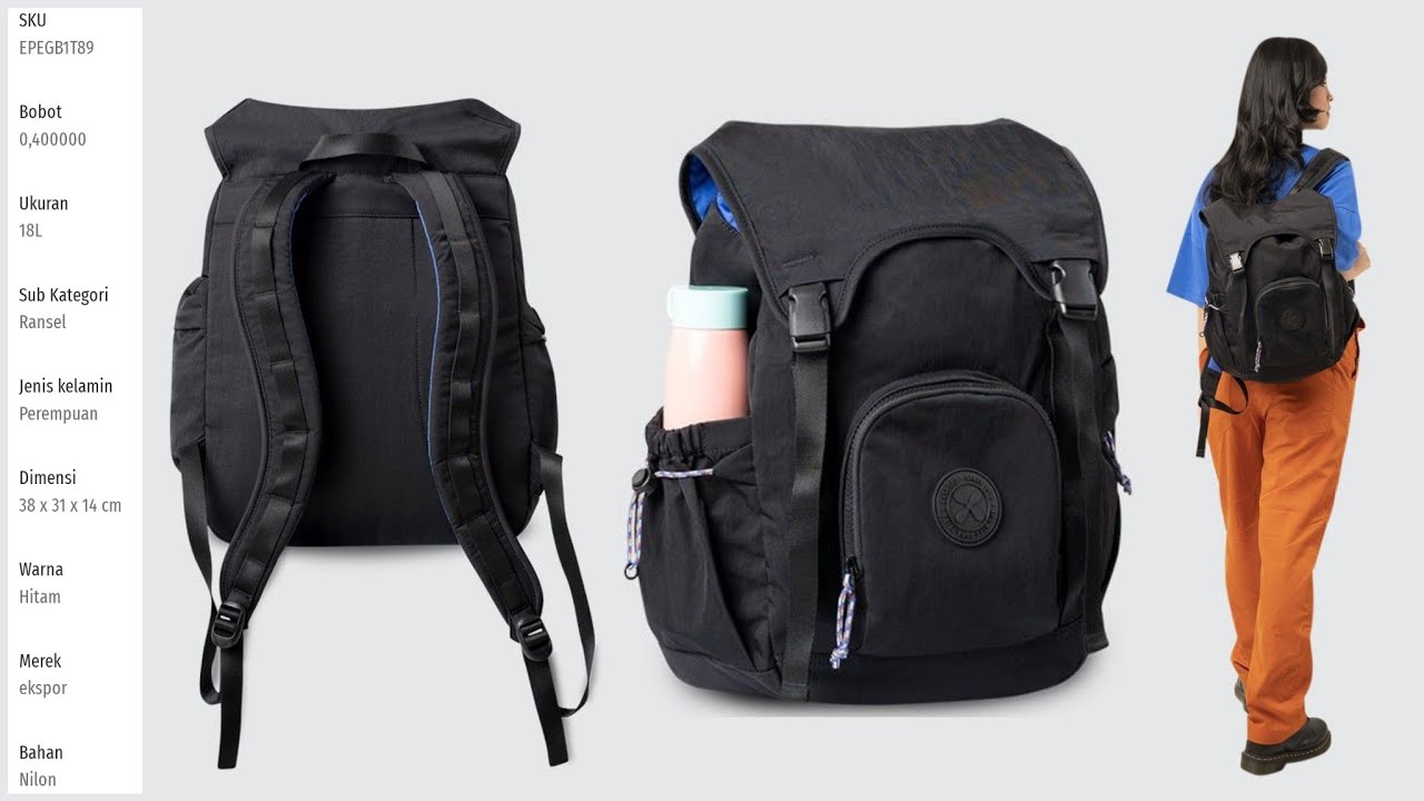 EXSPORT WEEKENDER RUCKSACK M 18L || SKU#: 930004021 || TAS EXSPORT 2022