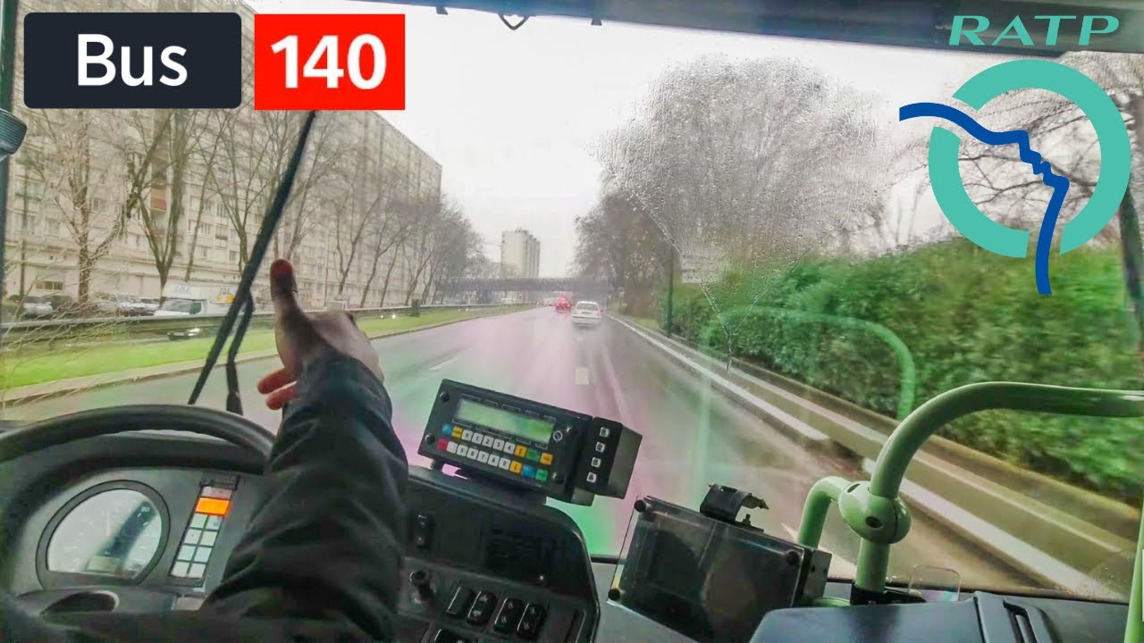 Bus 140 RATP | Mairie de Saint-Ouen Métro/Gare d'Argenteuil SNCF - 4K