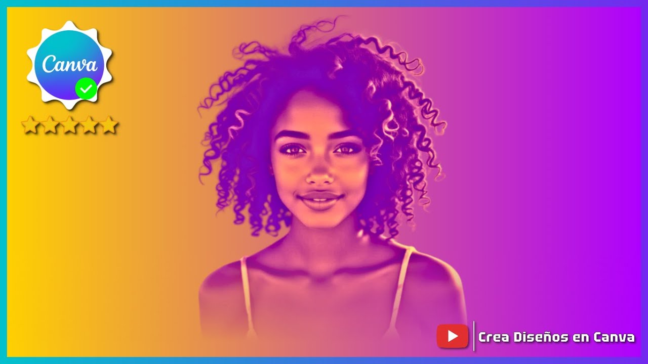 🚀 Aprende a Crear el EFECTO DUOTONO DEGRADADO con BORDES FUSIONADOS en Canva | TUTORIAL Paso a Paso