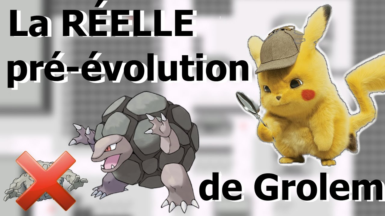 Pourquoi Grolem perd-il deux bras en évoluant ?