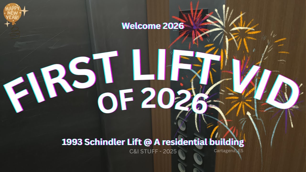 FIRST LIFT VIDEO IN YOUTUBE OF 2026! 1993 Schindler lift @ A residential building - Cartagena, ES