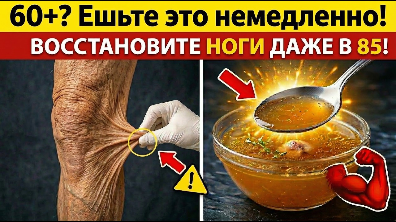 Ноги откажут, если не съесть это! 8 продуктов, спасающих от паралича в 70 лет