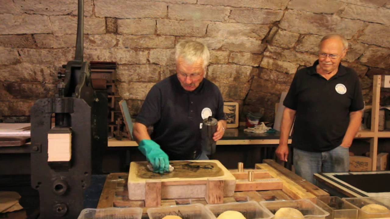 Steindruck in der Offizin Alpirsbach