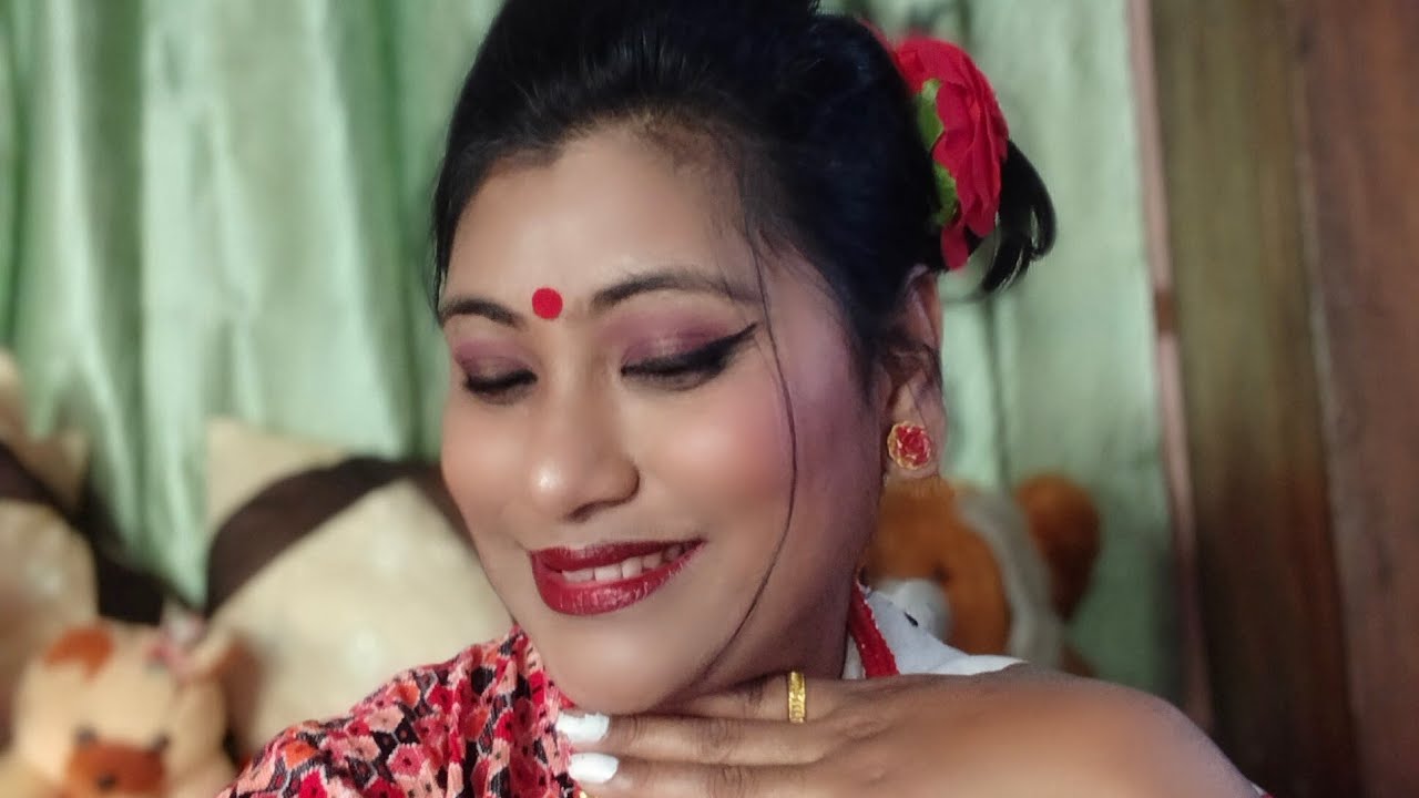 Newari dress makeup 💄 looks on festival♥️