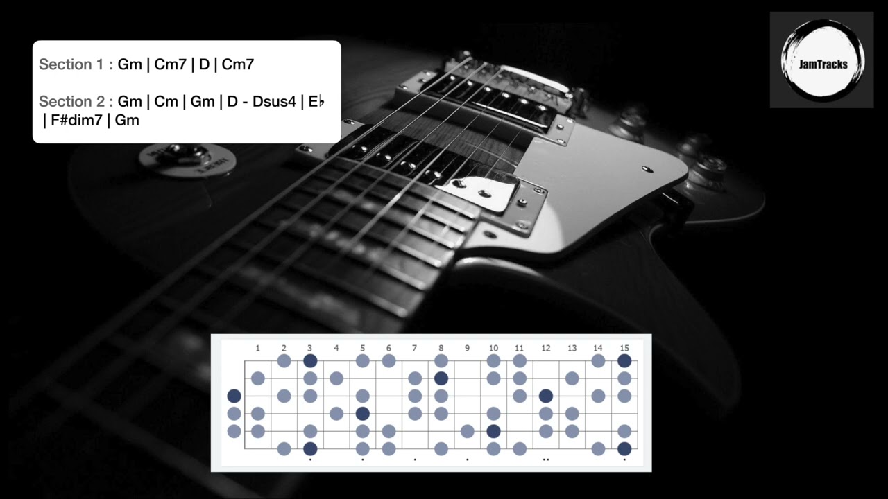 Dark & Epic G Harmonic Minor Guitar Backing Track | JamTracks